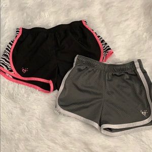 Girls justice workout shorts